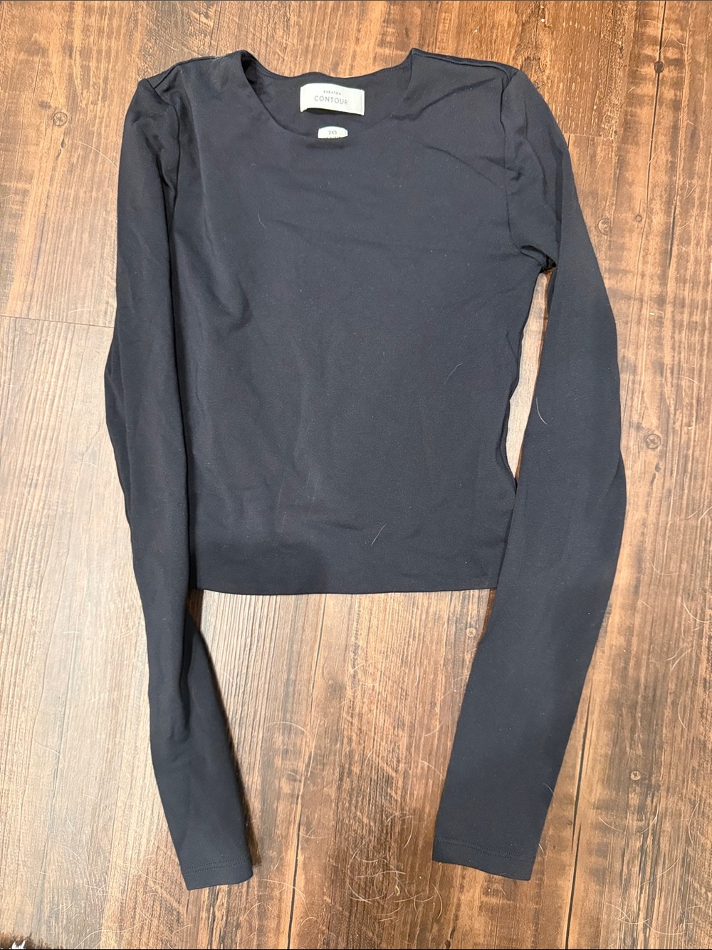 Black Long-Sleeve Women's Top